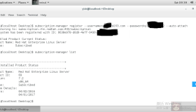 RHEL 7 命令行注册和激活订阅服务
