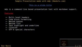 如何在Linux命令行中创建以及展示演示稿