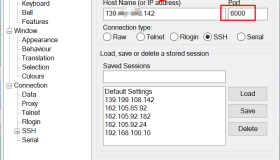 用PuTTY进行端口转发并且启动应用程序