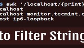 使用 awk 过滤文本或文件中的字符串