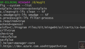 git查看config配置信息