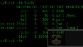 使用lsblk命令列出系统中的块设备