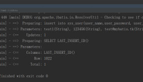 mybatis插入数据、批量插入数据