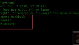 openpyxl 操作 Excel表的格基本用法