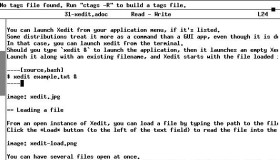 体验 Xedit 文本编辑器的实用功能