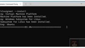 一条命令安装Windows Subsystem for Linux