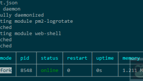 nodejs pm2的简单应用