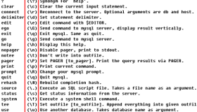 mysql/mariadb命令如何获取帮助