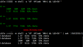 ansible实战—磁盘使用率筛选