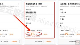 做网站用阿里云服务器一年需要多少钱？