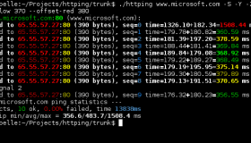 用httping测试web页面响应时间