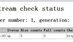 Tengine ngx_http_upstream_check_module 健康功能检测使用