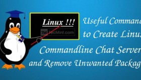 Linux中，创建聊天服务器、移除冗余软件包的实用命令