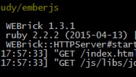 使用Ruby搭建简易的HTTP服务和sass环境
