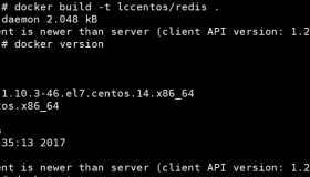 Docker出现客户端与服务端有差的错误
