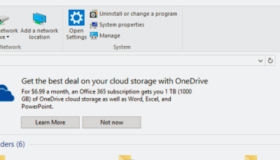 微软开始在 Windows 10 的文件管理器内展示广告
