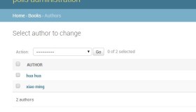 Django 之管理界面