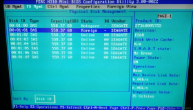 Dell H310 Mini Raid卡，新加入热备盘显示Foreign的解决方法