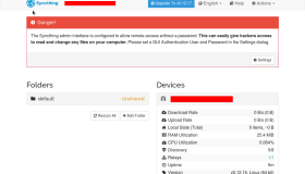 使用syncthing进行双机文件同步