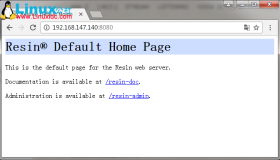 Linux下Resin安装和配置