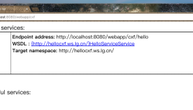 使用Spring和Tomcat发布CXF WebService