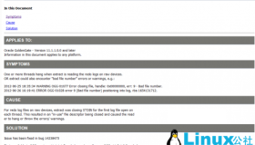 Oracle Goldengate在HP平台裸设备文件系统OGG-01028处理