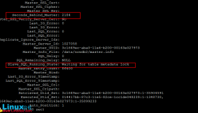 MySQL metadata lock阻塞问题