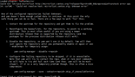 搭建MHA时 yum 安装perl模块提示 baseurl 错误
