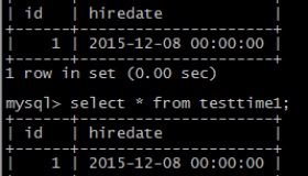 MySQL 时间类型 DATE、DATETIME和TIMESTAMP