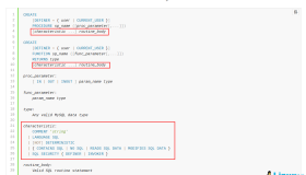 MySQL存储过程定义中的特性（characteristic）的含义