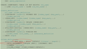MySQL 非空约束位置不同对自增列造成的影响