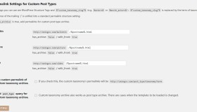 自定义文章类型固定链接设置插件：Custom Post Type Permalinks