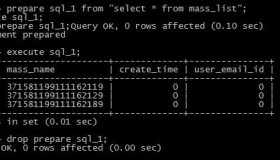 MySQL的预处理技术使用测试