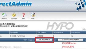 DirectAdmin：如何设置public_html目录的默认网站