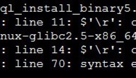Linux下MySQL shell脚本执行错误 $’\r’:command not found