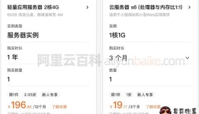 阿里云2核4G轻量应用服务器优惠价196元一年