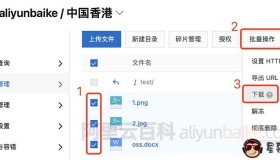 阿里云对象存储OSS批量下载方法