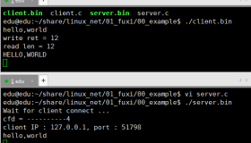 Linux单用户CS模型TCP通讯完全注释手册