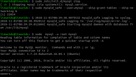 MySQL5.7.24 忘记root密码重设方法