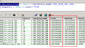 Oracle dba_data_files数据字典里的bytes大于maxbytes