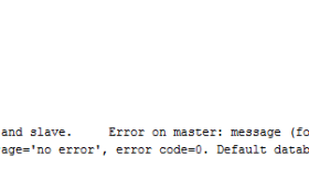 MySQL主从复制中断报error code=1217错误解决